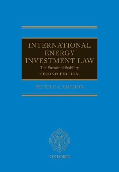 Cover for Peter Cameron · International Energy Investment Law the (Taschenbuch) (2022)