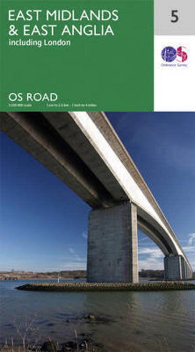 Cover for Ordnance Survey · Ordnance Survey.5 East Midlands &amp; East (Bok) [Sept 2016 edition] (2016)
