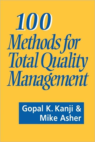 Cover for Gopal K. Kanji · 100 Methods for Total Quality Management (Pocketbok) (1996)