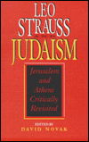 Cover for David Novak · Leo Strauss and Judaism: Jerusalem and Athens Critically Revisited (Paperback Book) (1996)