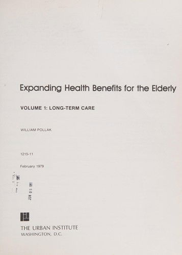 Cover for Pollack · Exp Hlth Vol 1 Long Term CB (Book)