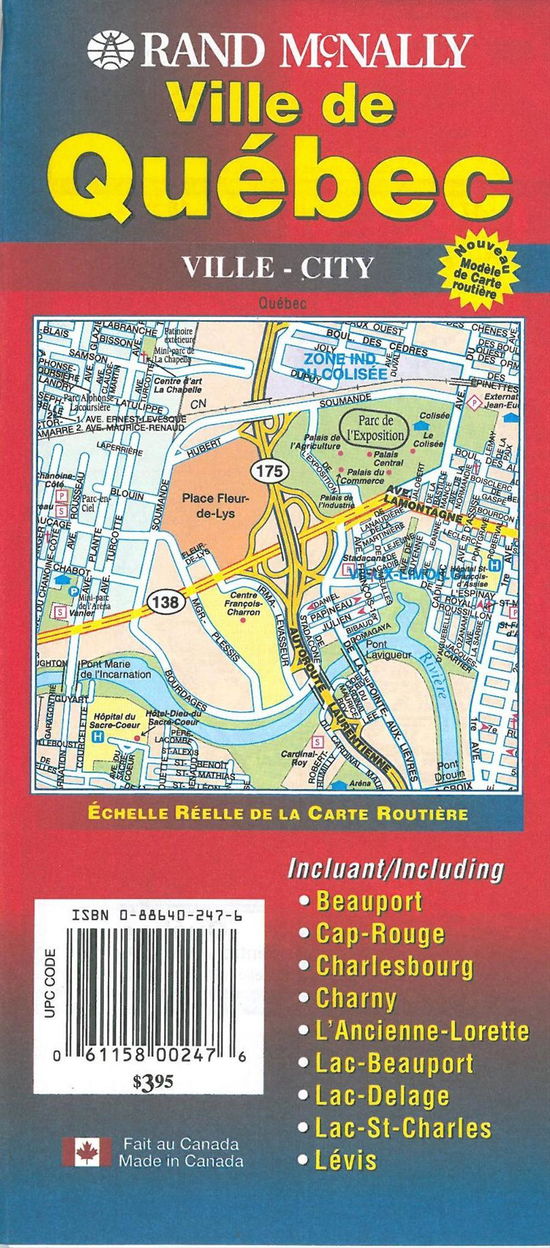 Rand McNally Maps: Ville de Quebec - Rand McNally - Books - Rand McNally - 9780886402471 - May 1, 2004