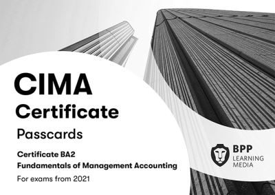 Cover for BPP Learning Media · CIMA BA2 Fundamentals of Management Accounting: Passcards (Spiralbok) (2020)