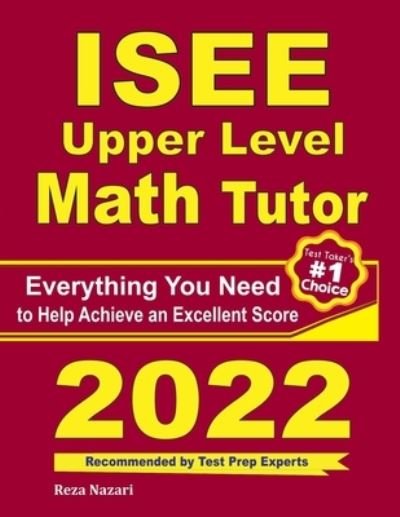 Cover for Ava Ross · ISEE Upper Level Math Tutor: Everything You Need to Help Achieve an Excellent Score (Taschenbuch) (2020)