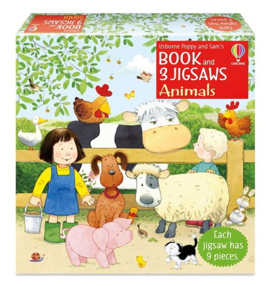 Poppy and Sam's Book and 3 Jigsaws: Animals - Farmyard Tales Poppy and Sam - Heather Amery - Böcker - Usborne Publishing Ltd - 9781801318471 - 23 juni 2022