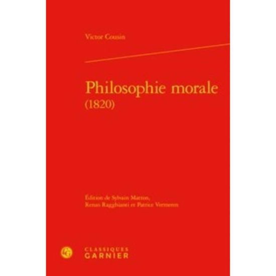 Cover for Victor Cousin · Philosophie Morale (Hardcover Book) (2019)