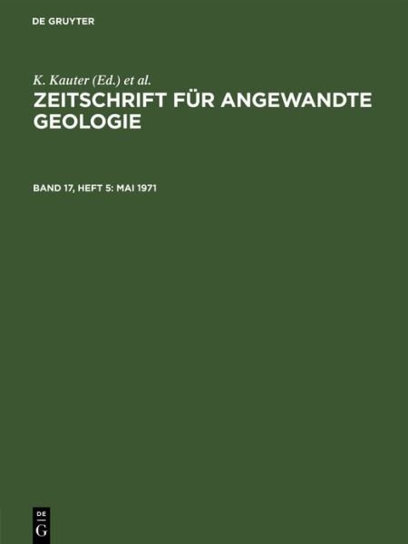 Cover for Zentrales Geologisches Zentrales Geologisches Institut · Mai 1971 (Buch) (1972)