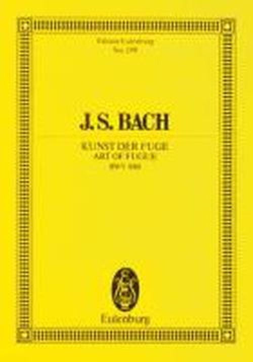 Cover for Johann Sebasti Bach · Art of Fugue Bwv 1080 (Paperback Book) (1983)