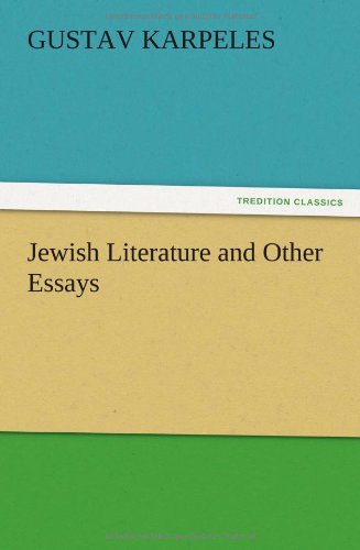 Cover for Gustav Karpeles · Jewish Literature and Other Essays (Taschenbuch) (2012)