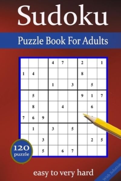 Cover for Yassin Hazel · Puzzle Book For Adults: sudoku puzzle for adultes (Taschenbuch) (2021)