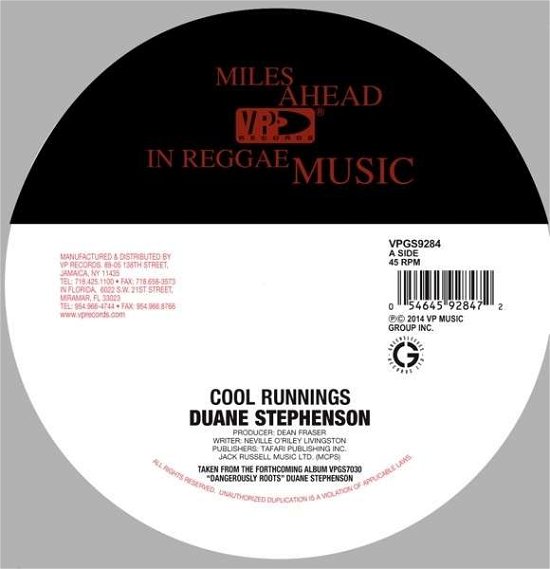 Cover for Duane Stephenson · Cool Runnings (7&quot;) (2014)