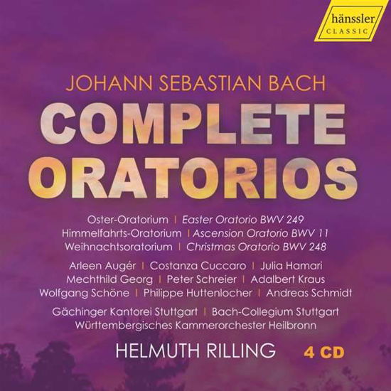 Johann Sebastian Bach: Complete Oratorios - Rilling / Bach-collegium St. - Musique - HANSSLER CLASSIC - 0881488190472 - 10 janvier 2020