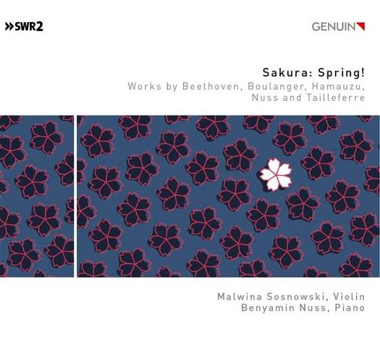 Cover for Sosnowski / Nuss · Sakura: Spring! - Works By Beethoven. Boulanger. Hamauzu. Nuss And Tailleferre (CD) (2021)
