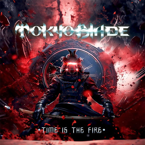 Cover for Tokyo Blade · Time Is The Fire (Blue / Red Vinyl) (LP) [Blue, Red edition] (2025)