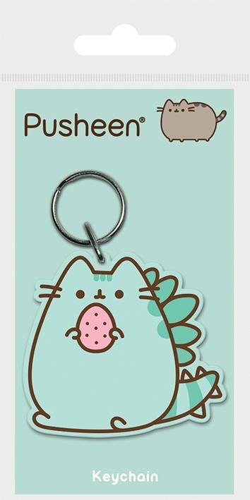 Cover for Pusheen: Pyramid · PUSHEEN - Rubber Keychain - Pusheenosaurus (Leksaker)