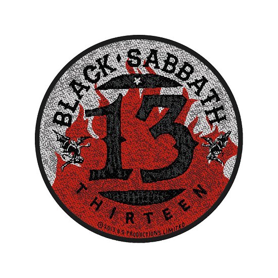 Cover for Black Sabbath · 13 / Flames Circular (Packaged) (Patch) [Black edition] (2019)