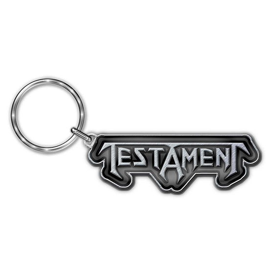 Testament Keychain: Logo (Die-Cast Relief) - Testament - Fanituote - PHD - 5055339773472 - maanantai 28. lokakuuta 2019