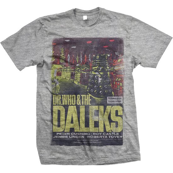 Cover for StudioCanal · StudioCanal Unisex T-Shirt: Doctor Who &amp; The Daleks (T-shirt) [size S] [Grey - Unisex edition]