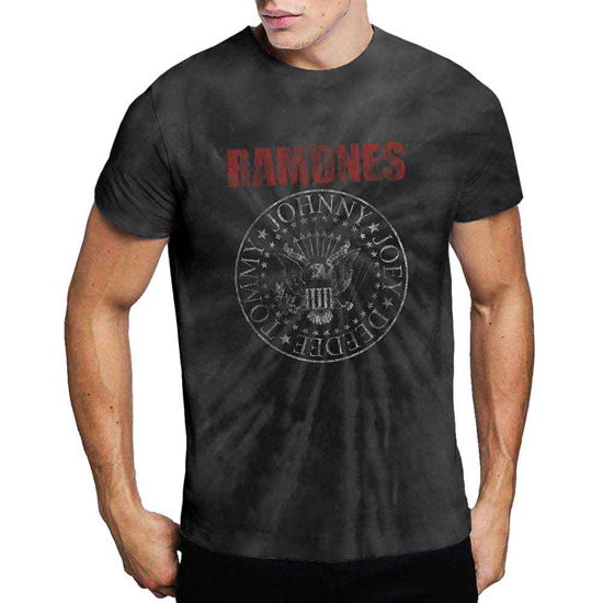 Cover for Ramones · Ramones Unisex T-Shirt: Presidential Seal (Wash Collection) (T-shirt) [size L] [Black - Unisex edition]