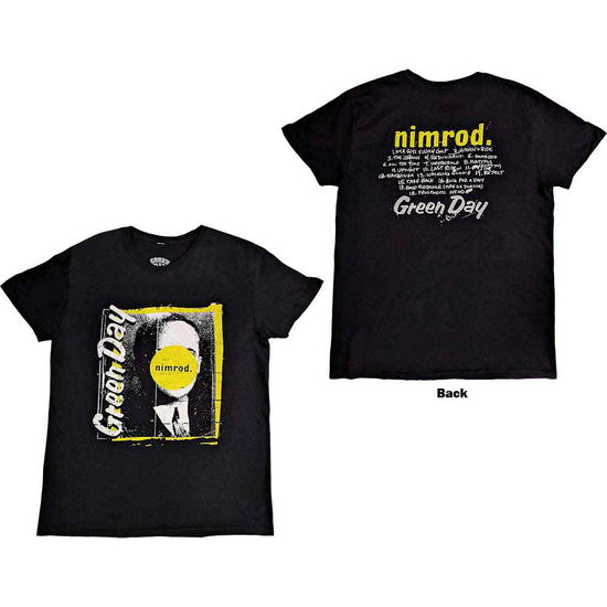 Green Day Unisex T-Shirt: Nimrod Tracklist (Back Print) - Green Day - Merchandise -  - 5056561065472 - 