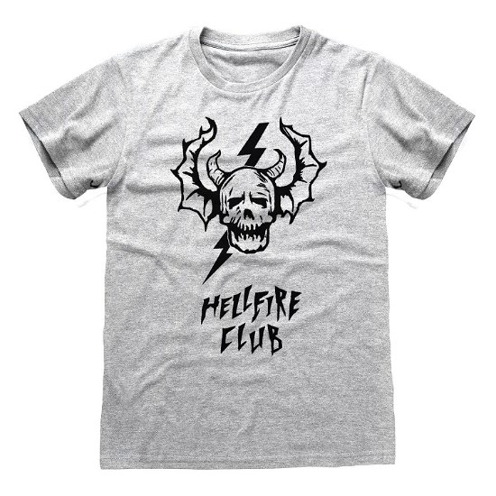 Stranger Things T-Shirt Hellfire Skull Größe M - Stranger Things - Merchandise -  - 5056599701472 - 25. juli 2022