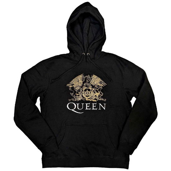 Queen Unisex Pullover Hoodie: Crest - Queen - Marchandise -  - 5056737202472 - 