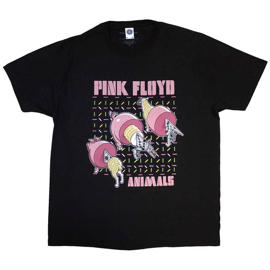 Pink Floyd Unisex T-Shirt: Pig, Wolf, Sheep (Black) - Pink Floyd - Produtos -  - 5056737273472 - 16 de agosto de 2024