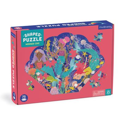 Cover for Mudpuppy · Mermaid Cove 75 Piece Shaped Scene puzzle (GAME) (2023)