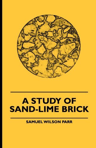 Cover for Samuel Wilson Parr · A Study of Sand-lime Brick (Paperback Book) (2009)