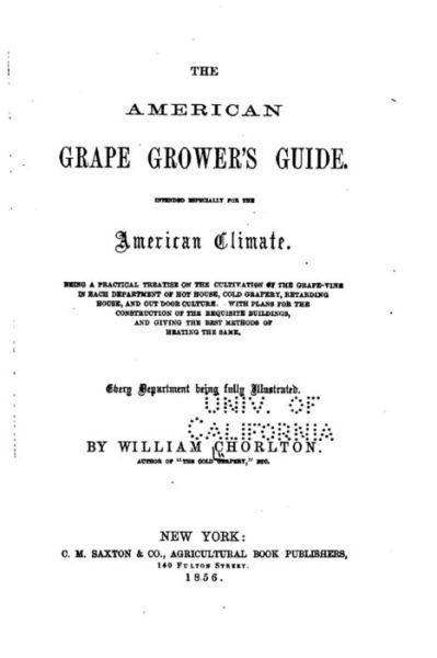 Cover for William Chorlton · The American Grape Grower's Guide (Paperback Book) (2015)