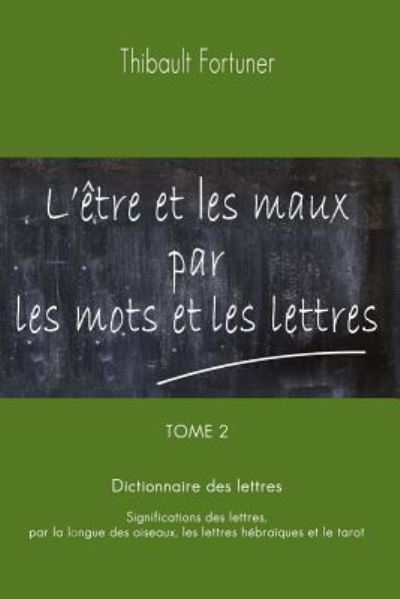 Cover for Thibault Fortuner · L'etre et les maux par les mots et les lettres (Paperback Book) (2016)