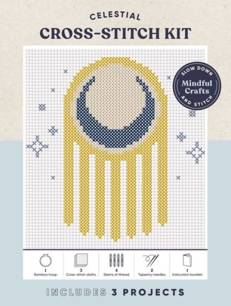 Cover for Chronicle Books · Mindful Crafts: Celestial Cross-Stitch Kit (Bok) (2023)