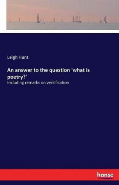 Cover for Hunt · An answer to the question 'what is (Book) (2017)