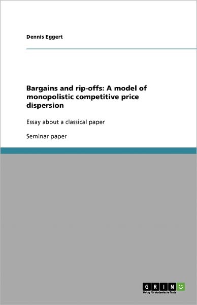 Cover for Eggert · Bargains and rip-offs: A model o (Book) (2007)