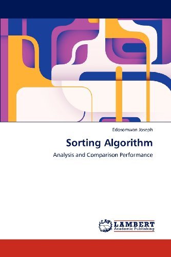 Edosomwan Joseph · Sorting Algorithm: Analysis and Comparison Performance (Pocketbok) (2012)