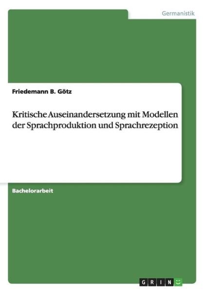 Cover for Götz · Kritische Auseinandersetzung mit M (Book) (2016)