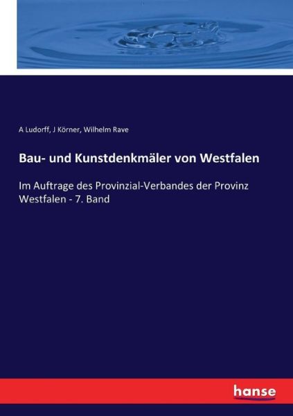 Cover for Ludorff · Bau- und Kunstdenkmäler von Wes (Book) (2017)