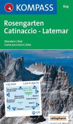 Cover for Mair-Dumont / Kompass · Rosengarten / Catinaccio-Latemar, Kompass Wanderkarte 629 1:25 000 (Book) [1st edition]