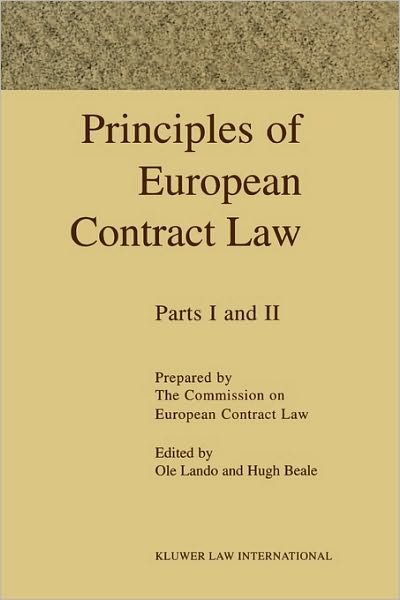 Ole Lando · Principles Of European Contract: 2 Volumes (Paperback Book) (1995)