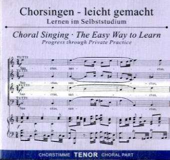 Chorsingen Leicht Gemacht - Wolfgang Amadeus Mozart: Messe C-dur Kv 317 "krönungsmesse" (tenor) - Wolfgang Amadeus Mozart (1756-1791) - Music - MUSICPARTNER - 4013788003473 -