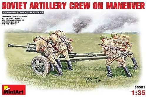 Soviet Artillery Crew On Maneuver - MiniArt - Produtos - Miniarts - 4820041102473 -