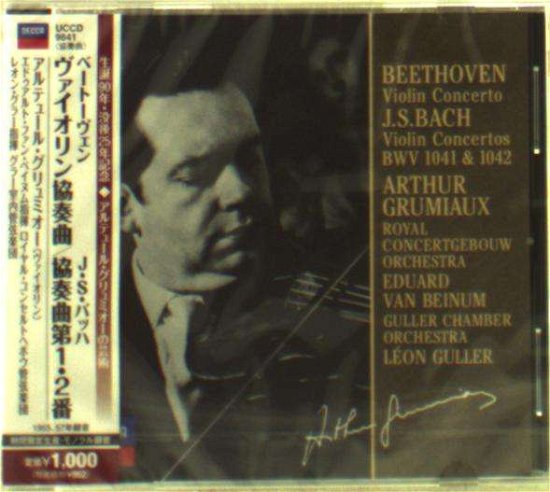 Cover for Arthur Grumiaux · Beethoven: Violin Conerto. J.S.Bach: Violin Concerto Nos.1&amp;2 (CD) (2021)