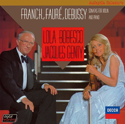 Franck / Faure / Debussy: Violin Sonatas - Lola Bobesco - Music - TOWER - 4988031102473 - August 15, 2022