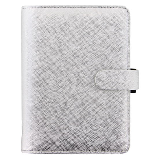 Cover for Filofax · Filofax Personal Saffiano metallic silver organiser (Paperback Bog) (2018)