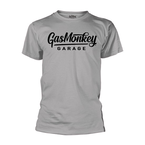 Cover for Gas Monkey Garage · Large Script Logo (Grey) (T-shirt) [size S] [Grey edition] (2020)