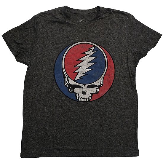 Cover for Grateful Dead · Grateful Dead Unisex T-Shirt: Steal Your Face Classic (T-shirt) [size XS] [Grey, Black - Unisex edition]
