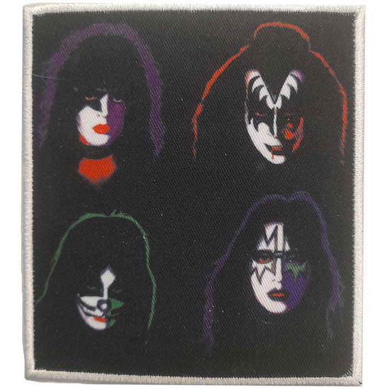 KISS Standard Printed Patch: 4 Heads - Kiss - Produtos - Value Merch - 5056561000473 - 15 de dezembro de 2023