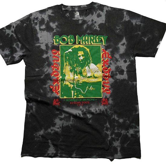 Bob Marley Unisex T-Shirt: Exodus Tie-Dye (Wash Collection) - Bob Marley - Produtos -  - 5056561042473 - 