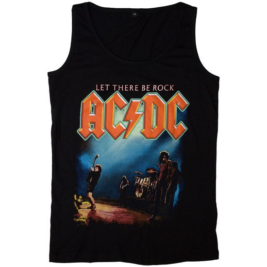 Cover for AC/DC · AC/DC Ladies Vest T-Shirt: Let There Be Rock (Black) (CLOTHES) [size XL] (2024)