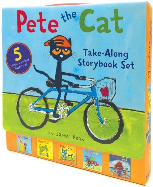 Pete the Cat Take-Along Storybook Set: 5-Book 8x8 Set - Pete the Cat - James Dean - Książki - HarperCollins Publishers Inc - 9780062404473 - 2 listopada 2017